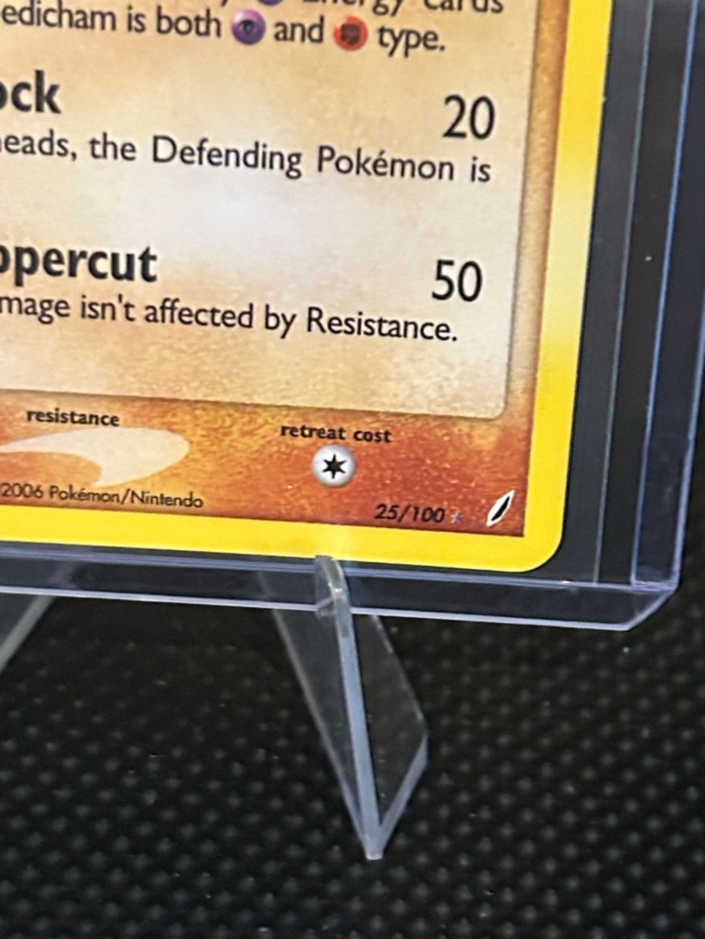 Pokemon Medicham STAMPED Reverse Holo 25/100 from Vintage EX Crystal Guardians - Picture 3 of 4